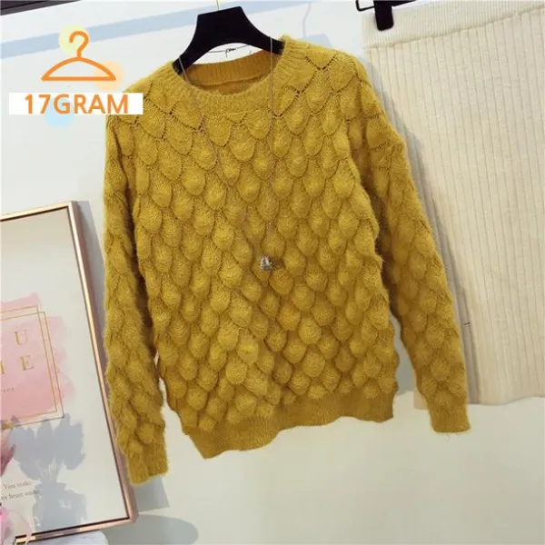 일상코디티셔츠 네트워크 빨간 스웨터 겨울 New 오버핏 풀오버