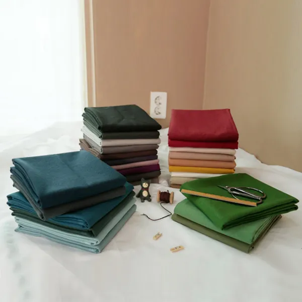  패브릭만들다 다양한 소재 무지 솔리드 천/원단 모음 어스_블루쉬그린