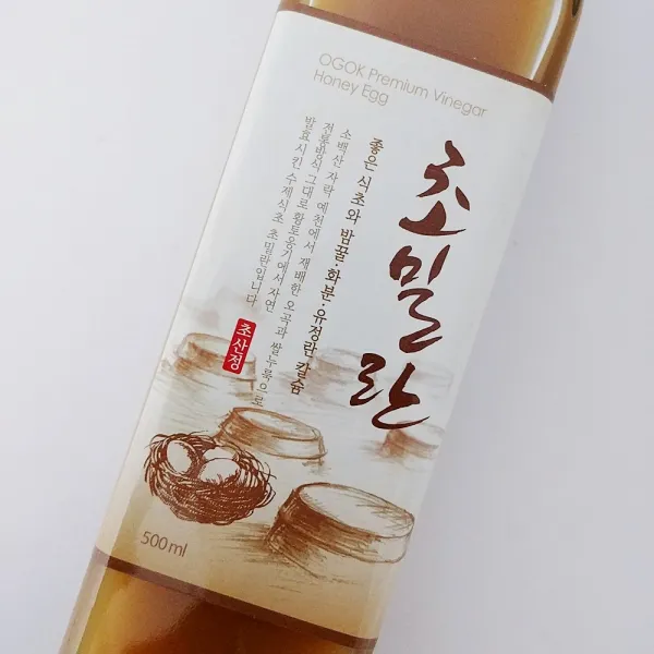 초산정 초밀란 500ml 초란 천연발효식초 밤꿀 화분 1개
