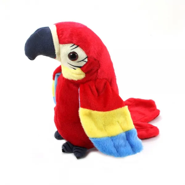 Myu1004 말 따라하는 앵무새 인형 레드