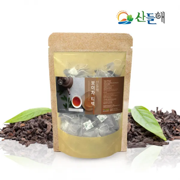 산들해 보이차 티백 100개입 1g