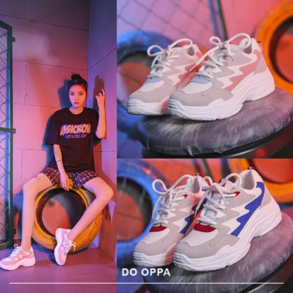 도오빠 여성 운동화 패션 캐주얼 통기성 스포츠 신발 겨울 봄 키높이 런닝