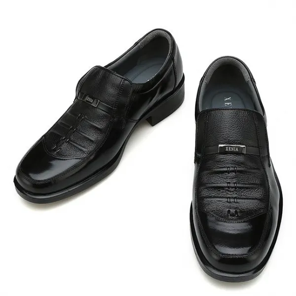 제니아 제니아 남성 스퀘어 컴포트 발편한 광폭 정장 구두 슬립온 Gxs8316