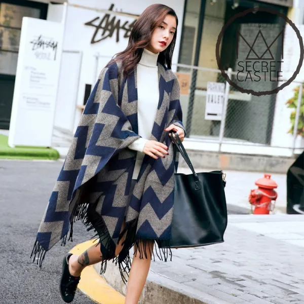 비밀의성 여자 패턴 수술 숄 스카프 어깨숄 망토