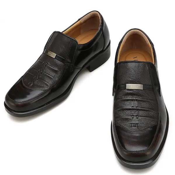 제니아 제니아 남성 스퀘어 컴포트 발편한 광폭 정장 구두 슬립온 Gxs8316