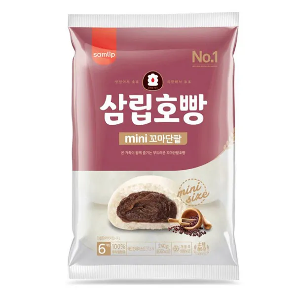 삼립 미니 단팥호빵 6개입 240g, 1봉