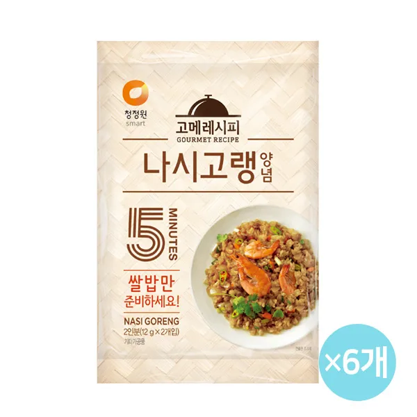 청정원 고메레시피 나시고랭양념 24gx6개, 24g, 6개