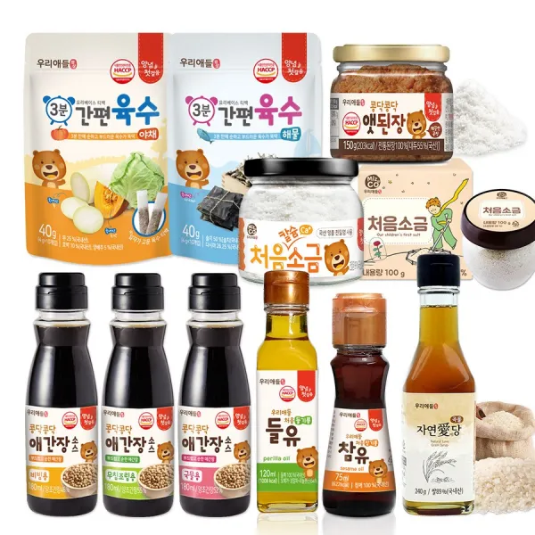 우리애들밥상 아이 간장 된장 양념 소스류 모음전, 처음들기름 아이들유