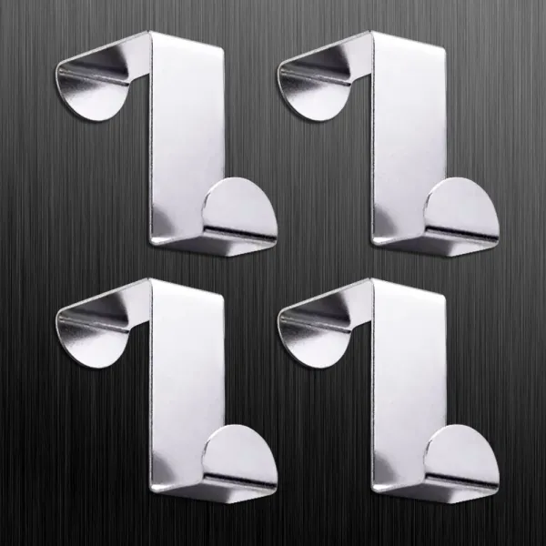 아름몰 스텐레스 도어후크 1+1 4p 접착식 걸이 1세트