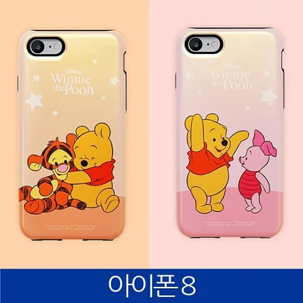 갤럭시 아이 폰 휴대폰 핸드폰 케이스아이폰8. 곰돌이 푸우 아머 폰케이스 Iphone8 Case갤럭스s플러스 아이폰8 갤럭시노트5