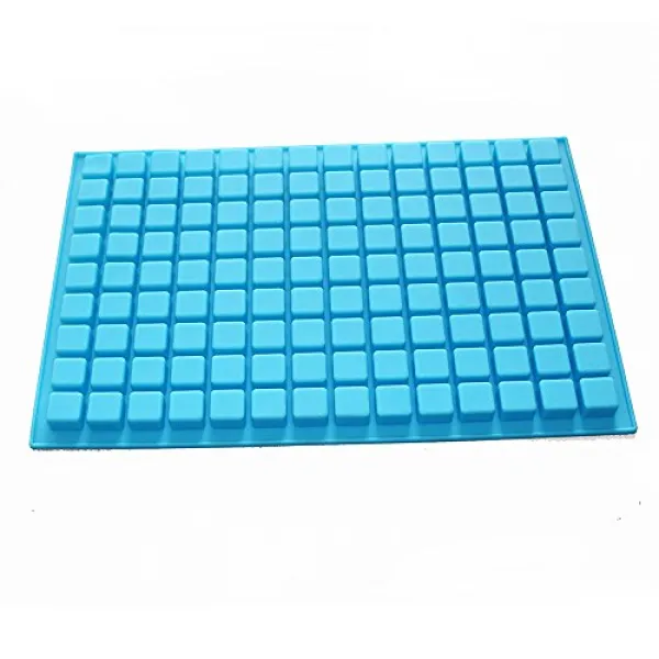 X-Haibei 작은 정사각형 아이스 큐브 젤로 캔디 초콜렛 만들기 실리콘 몰드 비누 공급량 0.1oz / Cell