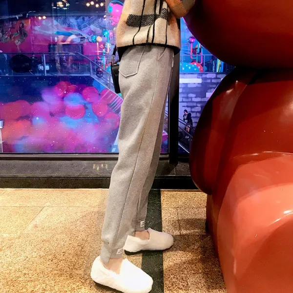 Qterra 특허브랜드 여성바지 겨울 배기 슬랙스 통바지 캐주얼 기모