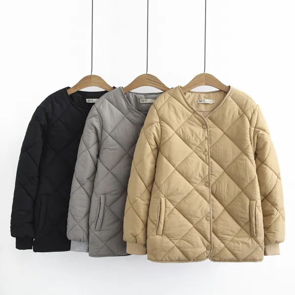 겨울 누빔 패딩 점퍼 빅사이즈 아우터 여자 자켓aie