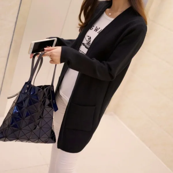 Waroom 여성 니트 가디건 스웨터 롱 숏 루즈핏 빅사이즈 겨울x17