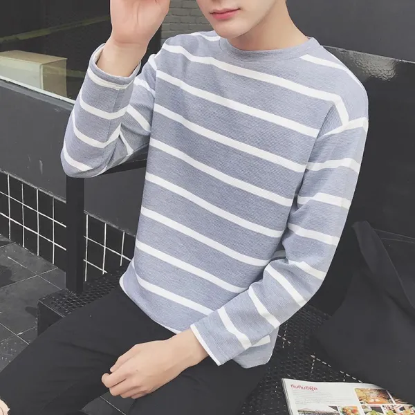 Atena 남성라운드넥긴팔티셔츠 Zab12