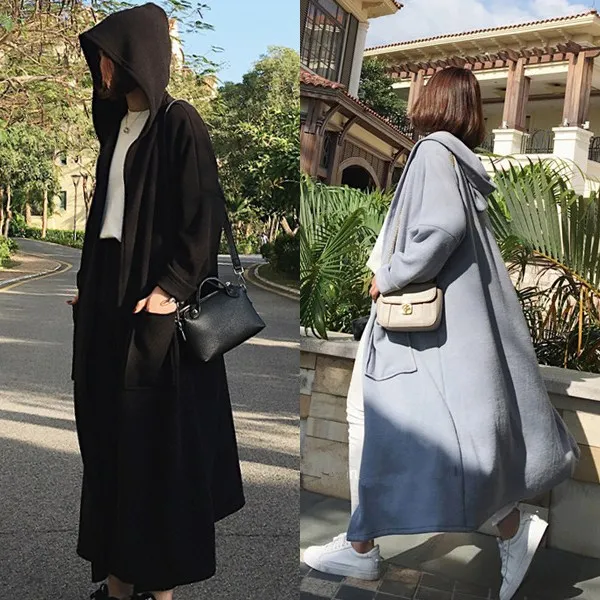 SH 여성 후드 루즈핏 맥시 니트 롱가디건 68