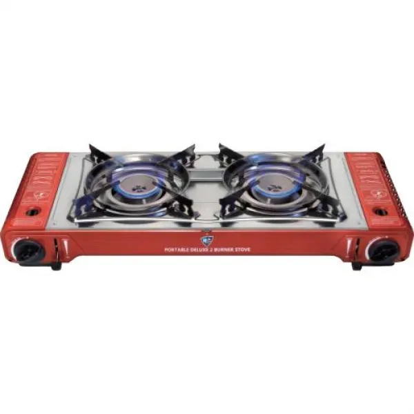 맥스 휴대용가스렌지 MS-5800S 가로A_679|세로B_287|높이H_126|중량_3.3|열량_2.2*2|가스소비량_160g/h*2 1EA 8183099