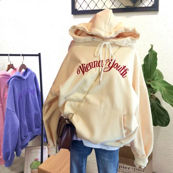 쇼핑하자 여성 편한 느슨한 레터링 오버핏 데일리 티셔츠 후드티ll5 583417699979