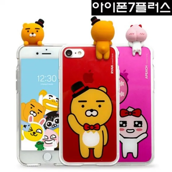 엘리스샵 핸드폰케이스 아이폰7플러스 카카오 피규어 젤하드 케이스 