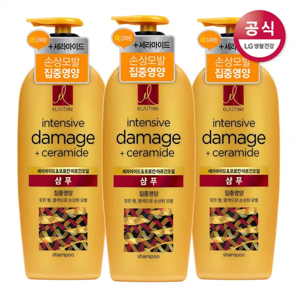 엘라스틴 라마이드&모로칸아르간 집중영양 데미지 샴푸 680mlx3개 3개 680ml