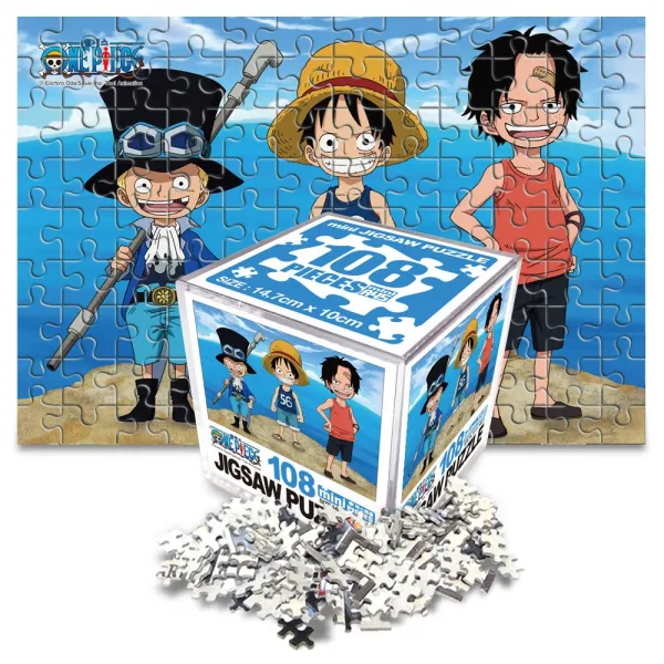 학산문화사 원피스 직소퍼즐 미니 108pcs 브라더후드-각오, 혼합, 108피스