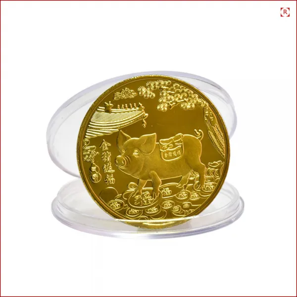 행운의상징 황금돼지 COIN동전 GOLD GP