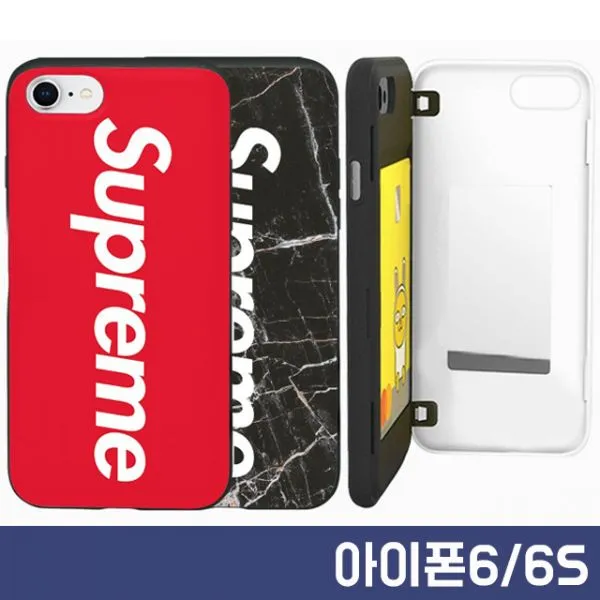 아이폰6 슈프림 카드 도어 범퍼 케이스