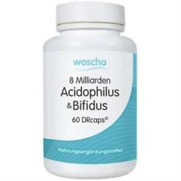 woscha 8 Milliarden Acidophilus und Bifidus 60DRcaps (28g), 1, 분품선택