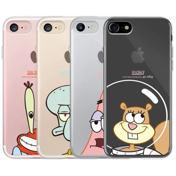 화수분&컴 Lg G5 엘지 지5 스폰지밥투명젤리 핸드폰케이스 휴대폰 Lg F700 하드 젤리 지갑 범퍼케이스