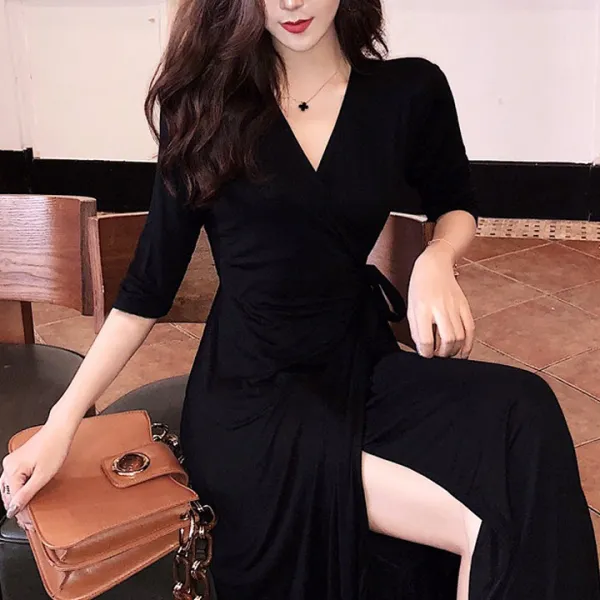 대박난박양 헬렌 랩 롱 원피스