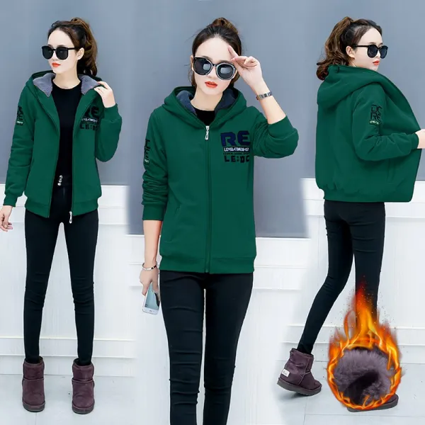 무진장마켓 여성 간절기 기모 루즈핏 숏 점퍼 자켓 후드집업자켓a4 561511112706_ajm3