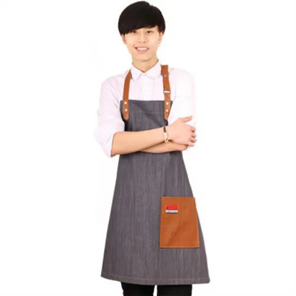 카페 바리스타앞치마 공방앞치마 패션키친데님카페사식당 밀크티점 회화 - 000034678