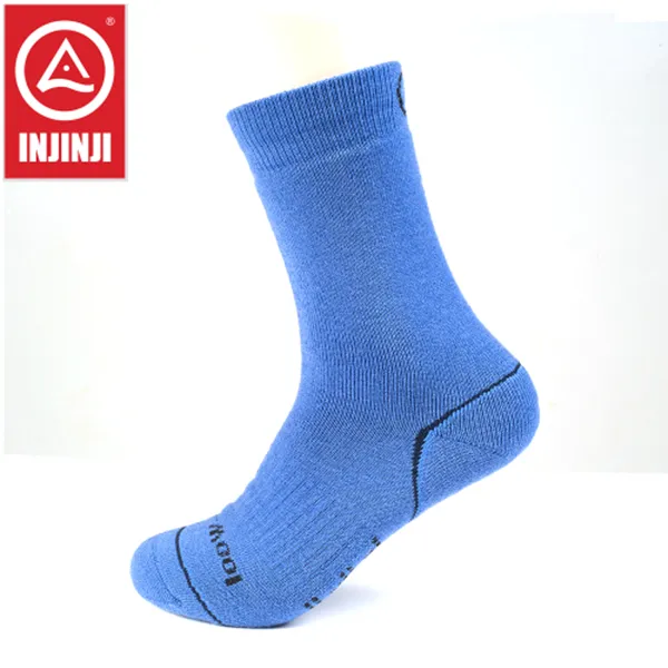 [인진지] injinji 에코울 퍼포먼스 울양말(NAVY)+쿨라이너/등산양말/물집/동상예방/산티아고 여행, 블랙