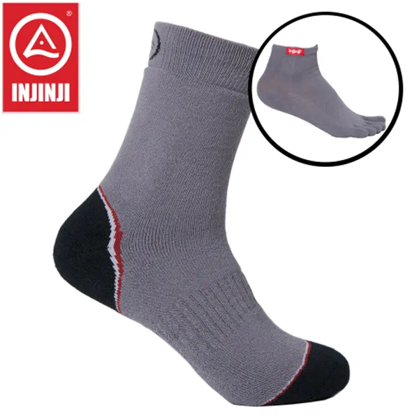 [인진지] injinji 트레일러 퍼포먼스(GRAY)+쿨라이너/등산양말/물집/동상예방/산티아고 여행, grey