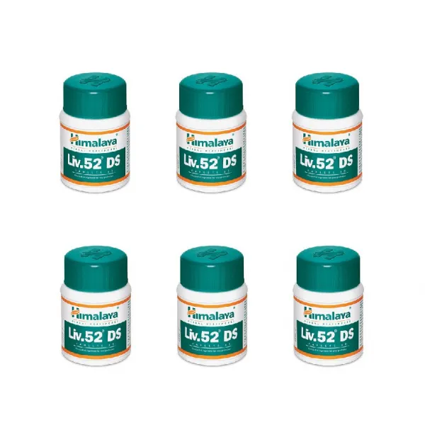 히말라야 간약 리브52 DS (LIV 52 DS) 60정 x6+모닝컴스10캡슐, 80g, 1개