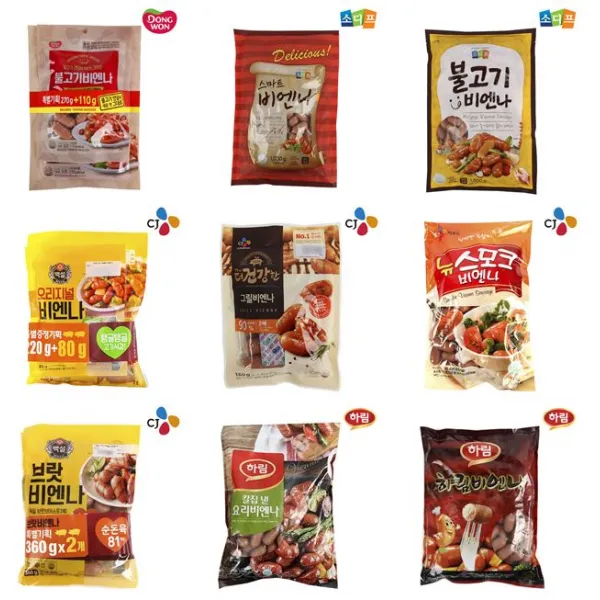(무료배송) 비엔나소세지 햄 소세지 소시지 줄줄이비엔나 반찬 아이반찬 어린이반찬 마트 인기 비엔나 28종 모음, 09_E196_CJ 더건강한 비엔나 160g