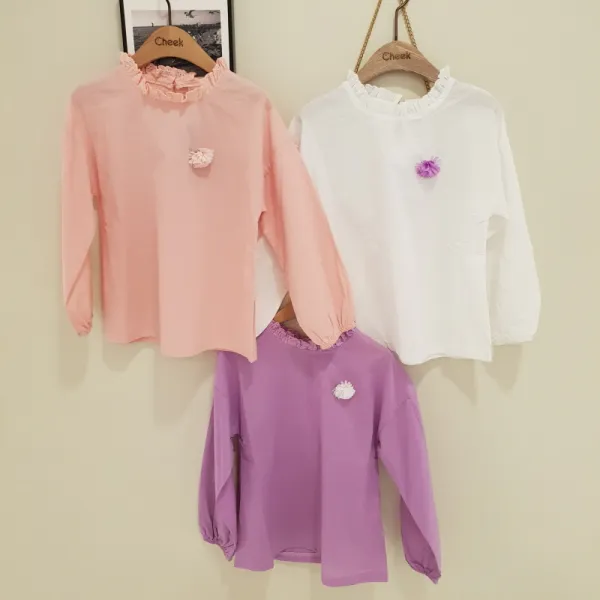 치크 와우!!핵인싸템!!50%9900원!!고급의 극치!!꽃처럼 이쁜 넥프릴 아사면 블라우스CKBA19S1G