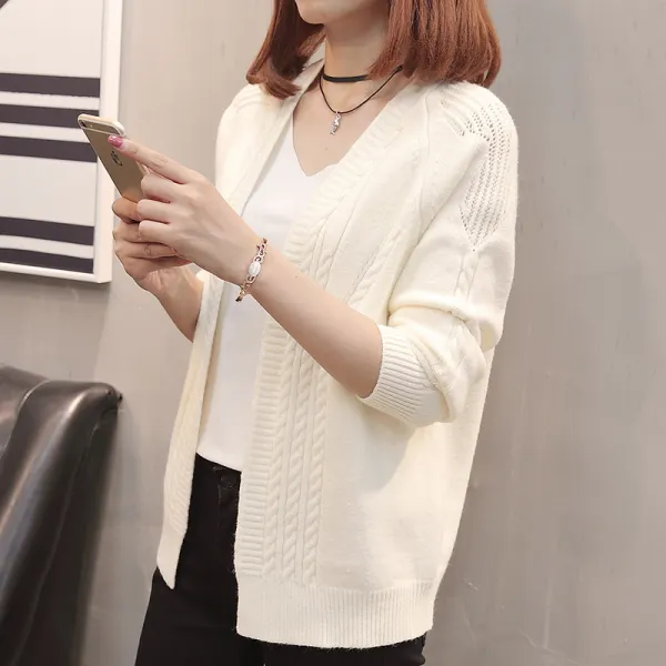 [유니쿰] 여성 니트 가디건 꽈베기 스웨터 루즈핏 아우터 BK99 574985307782_gObc