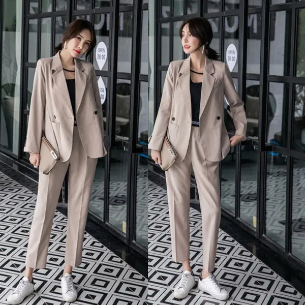 Qterra 특허브랜드 P190115024 여자 정장자켓 양복세트 정장수트 양복