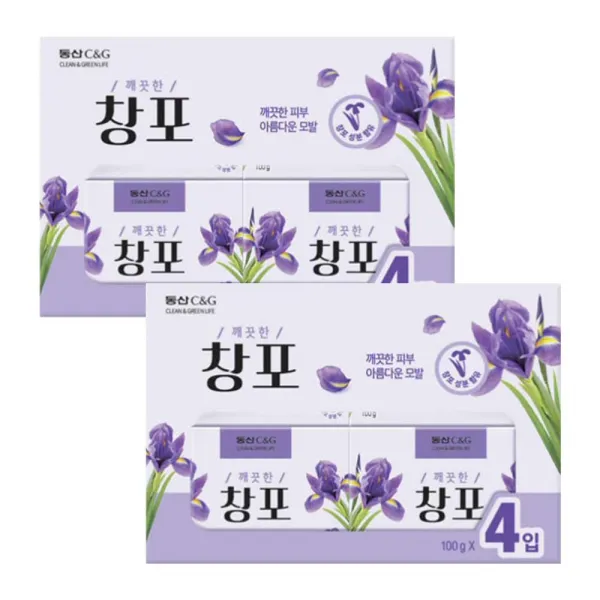 동산 창포비누 100g 4개입 X 2개, 단일상품