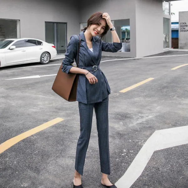 Qterra 특허브랜드 P190115243 여자 양복세트 캐주얼정장 정장수트 자켓