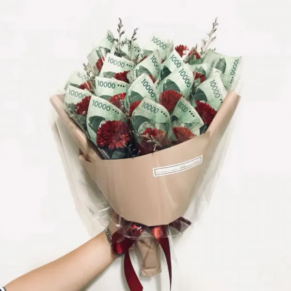  블룸1985 돈꽃다발 장미 카네이션 10.돈꽃다발 카네이션20송이 레드 