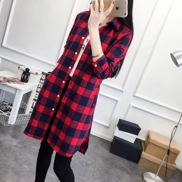  빠리맘 여성 롱 셔츠 남방 Ql27