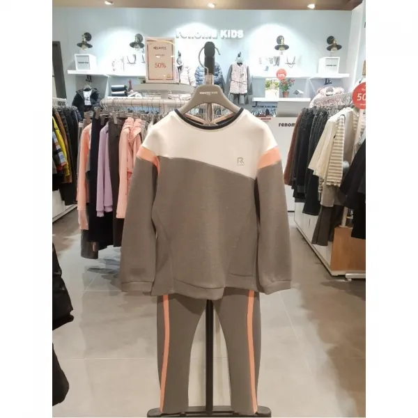 레노마키즈 레노마키즈 Am 여아 언발란스 롱티셔츠 R1915t536