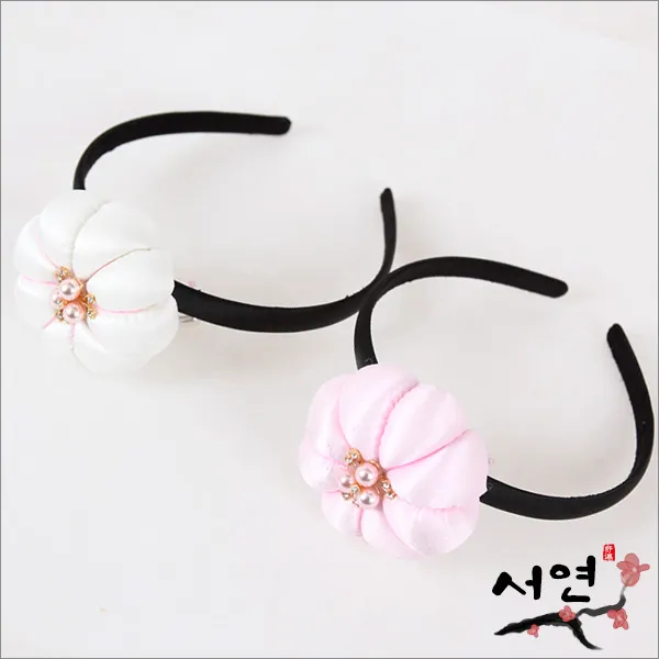 서연한복 호박미니 족두리 헤어밴드 한복머리띠