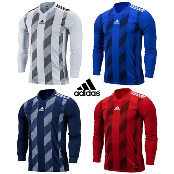 아디다스 스트라이프 19 저지 Ls 긴팔 축구 유니폼 티셔츠