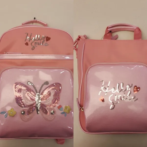 슈펜키즈 동아 강북 세일~반짝반짝 스팽클 나비 반짝이 책가방+신주머니 Vkbk19s01