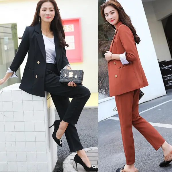 Qterra 특허브랜드 P190115011 정장자켓 여자정장 양복 세트 정장수트