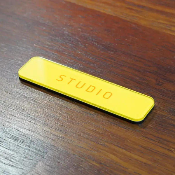 두버디 큐사인 심플 문패_모던 문패/도어사인, 12.파스텔옐로우-모던한폰트