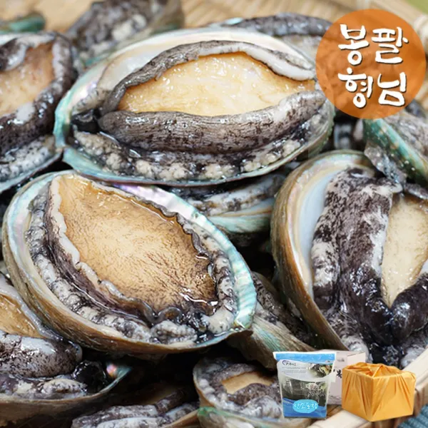 [봉팔형님] 싱싱함 그대로 완도 전복 산지직송, 1박스, 완도 전복 1kg (9미)